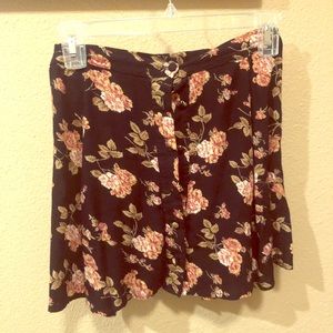 Brandy Melville Floral Skirt